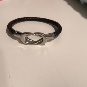 Leather rope bracelet
